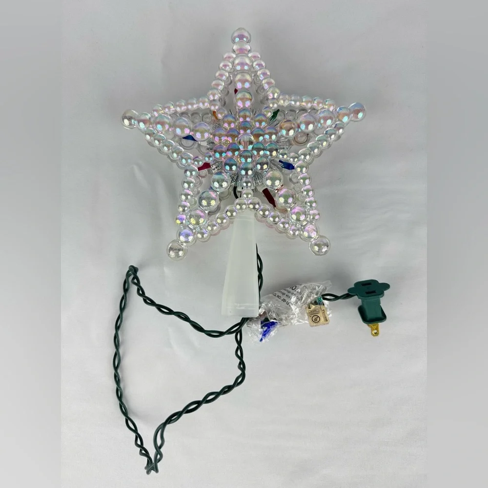 Vintage 90’s Light Up Plug In Christmas Tree Topper